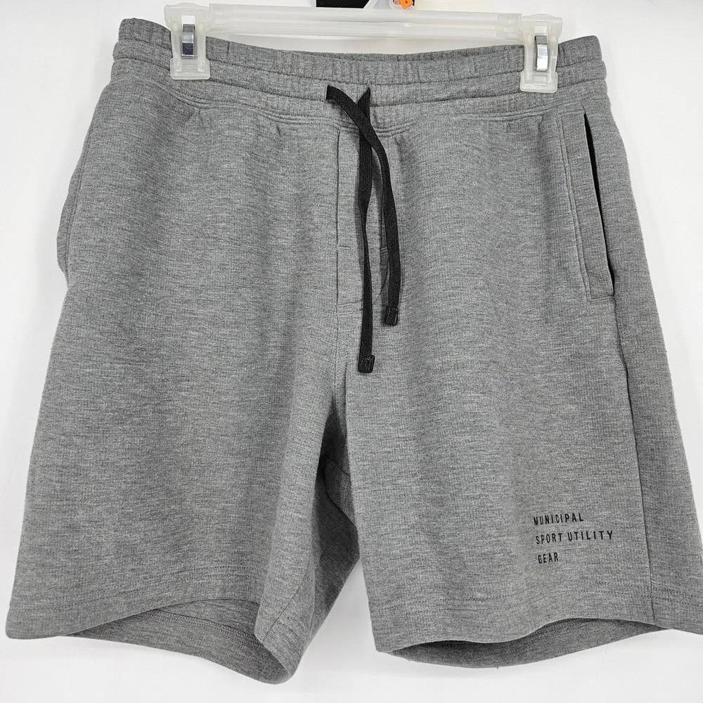 Municipal Sport Utility Gear Shorts Mens Medium Sweats Gym Workout Gray